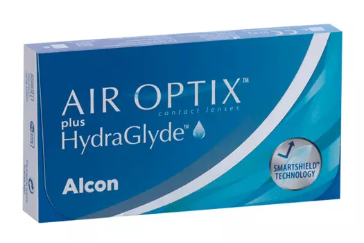 Контактные линзы Air Optix plus HydraGlyde (6) -3.50, 6 шт