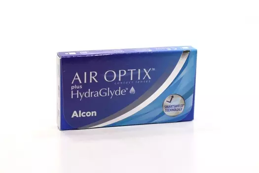 Контактные линзы Air Optix plus HydraGlyde (диоптрия -9,5), 6 шт
