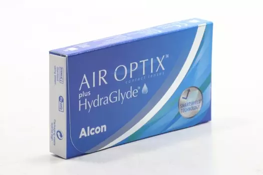 Контактные линзы Air Optix plus HydraGlyde (диоптрия -1,25), 6 шт