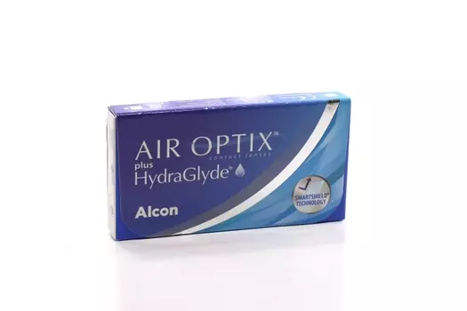 Контактные линзы Air Optix plus HydraGlyde (диоптрия -8,0), 6 шт