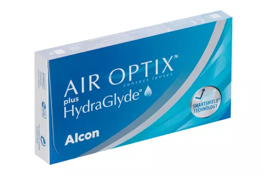 Контактные линзы Air Optix plus HydraGlyde (диоптрия -0,75), 6 шт