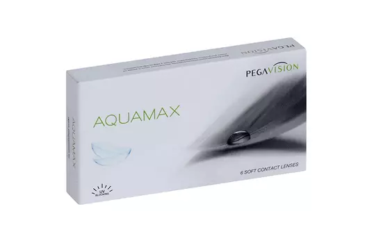 Контактные линзы Aquamax Pegavision двухнедельные R 8.6 (диоптрия -2,75), 6 шт