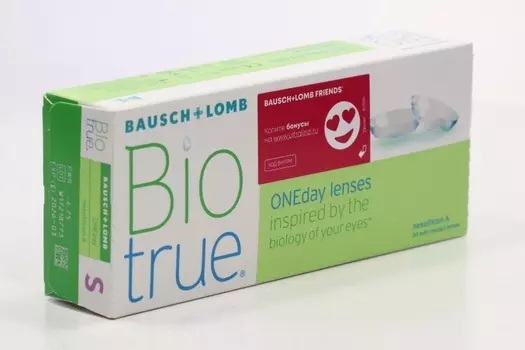 Линзы Bausch+Lomb BioTrue ONEday контактные R 8.6 (диоптрия -4,75), 30 шт