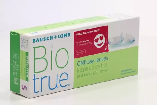 Контактные линзы Bausch+Lomb Biotrue ONEday R 8.6 D -3.25, 30 шт