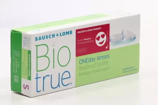 Контактные линзы Bausch+Lomb Biotrue ONEday R 8.6 D -5.0 30 шт