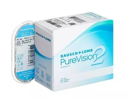 Контактные линзы Bausch+Lomb Pure Vision 2 R 8.6 D -3.25, 6 шт