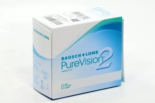 Линзы Bausch+Lomb Pure Vision 2 контактные R 8.6 (диоптрия -5,75), 6 шт