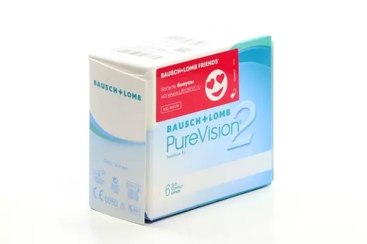Контактные линзы Bausch+Lomb PureVision 2 R 8.6 D -1.25, 6 шт