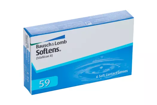 Линзы Bausch+Lomb SofLens 59 контактные R 8.6 (диоптрия -4,5), 6 шт