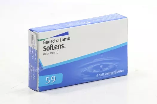 Линзы Bausch+Lomb SofLens 59 контактные R 8.6 (диоптрия -2,25), 6 шт