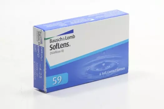 Линзы Bausch+Lomb SofLens 59 контактные R 8.6 (диоптрия -4,25), 6 шт