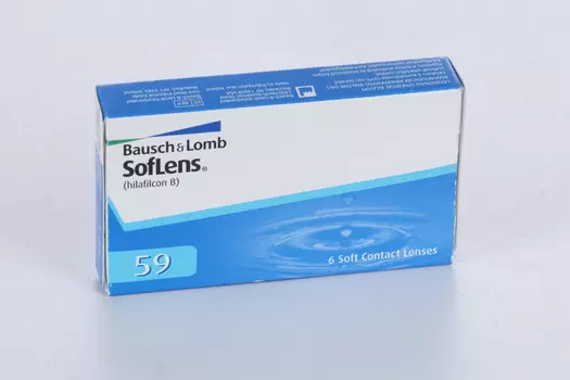 Линзы Bausch+Lomb SofLens 59 контактные R 8.6 (диоптрия -5,0), 6 шт