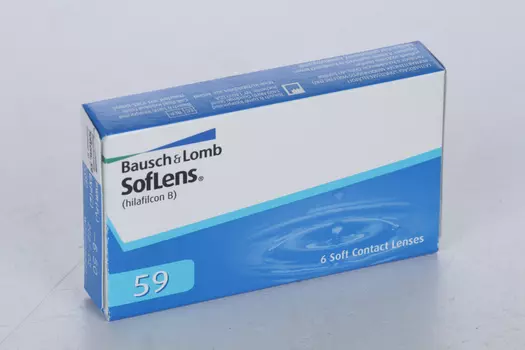 Линзы Bausch+Lomb SofLens 59 контактные R 8.6 (диоптрия -6,5), 6 шт