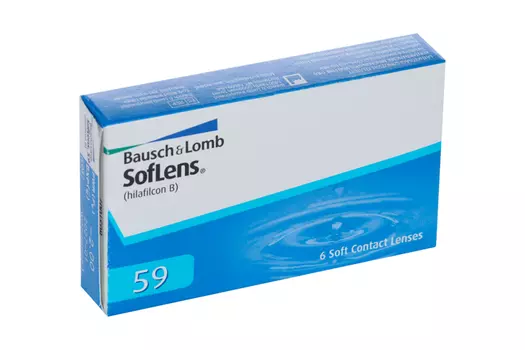 Линзы Bausch+Lomb SofLens 59 контактные R 8.6 (диоптрия -2,0), 6 шт