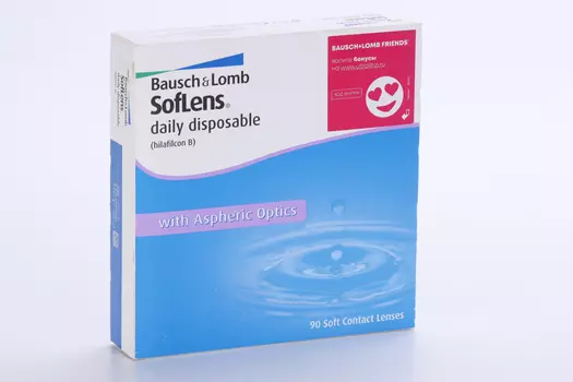 Линзы Bausch+Lomb Soflens Daily Disposable контактные R 8.6 D -4.25, 90 шт