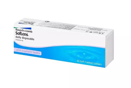 Линзы Bausch+Lomb Soflens Daily Disposable контактные R 8.6 D -3.50, 30 шт