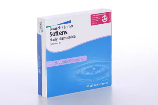 Линзы Bausch+Lomb Soflens Daily Disposable контактные R 8.6 D -2.5, 90 шт