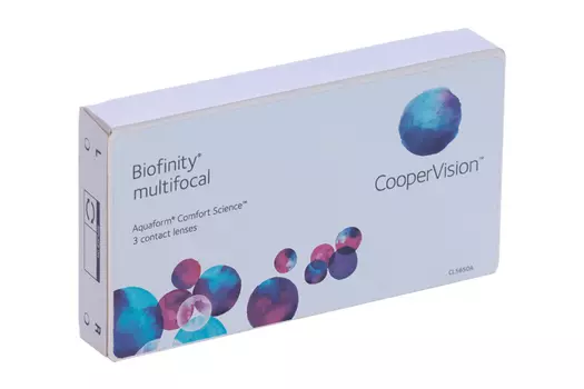 Контактные линзы Biofinity Multifocal R 8,6 ADD +1.00 D -4,5 3 блистера