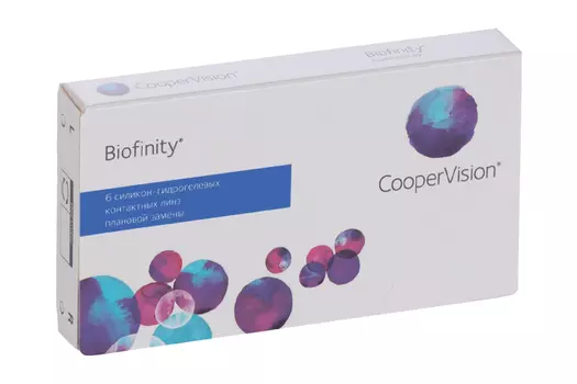 Контактные линзы Cooper Vision Biofinity D -6.0 R 8.6, 6 шт