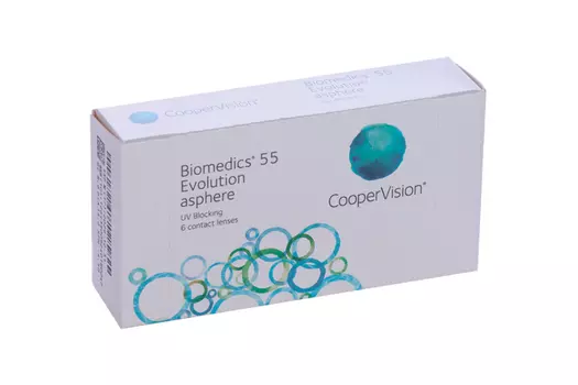 Контактные линзы Cooper Vision Biomedics 55 Evolution 8.6 (диоптрия -4,5), 6 шт