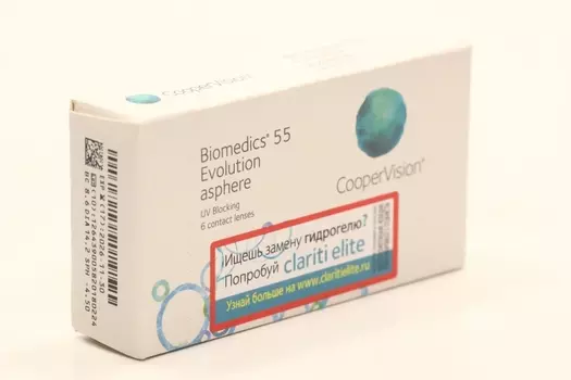 Контактные линзы Cooper Vision Biomedics 55 Evolution UV D -5.75 R 8.6, 6 шт