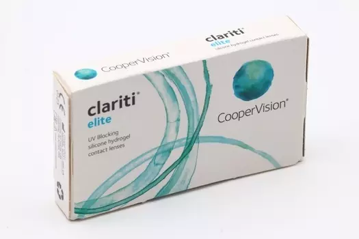 Контактные линзы Cooper Vision Clariti Elite (диоптрия -6,5), 6 шт