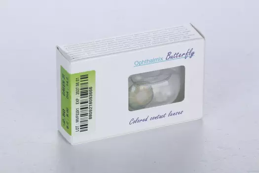 Контактные линзы цветные Офтальмикс Butterfly 3-Color зеленый D -2.5 DIA 14.2