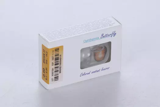 Контактные линзы цветные Офтальмикс Butterfly 3Т коричневый 0,00, 8,60, пара