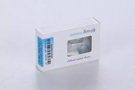 Контактные линзы цветные Офтальмикс Butterfly 3Т васильковый -2,00, 8,60, пара