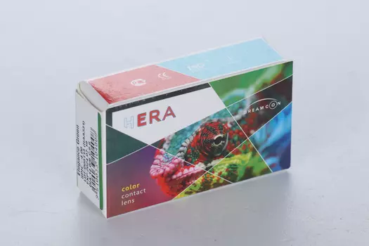 Контактные линзы HERA Dreamcon Elegance D -4.00 зеленые