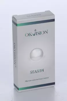 Контактные линзы Okvision Season на 3 месяца D -2.50 R 8.6, 2 шт