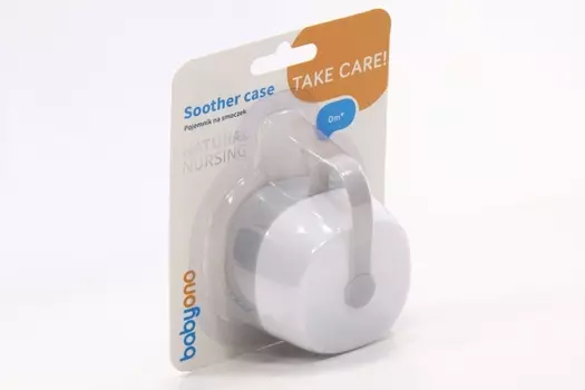 Контейнер Бебионо д/соски-пустышки начурал несинг белый