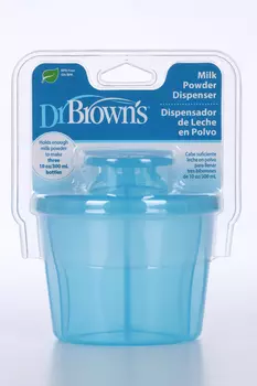 Контейнер ДрБраунэс дозатор молочной смеси синий 300 мл