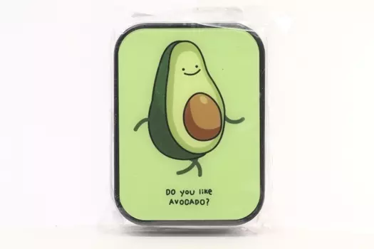 Контейнер Podarkovich Do You Like Avocado Square д/линз авокадо прямоугольный зеленый