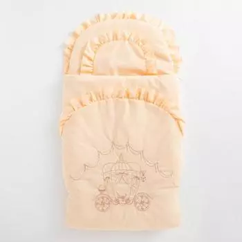 Конверт «Карета», цвет персик, рост 68 см