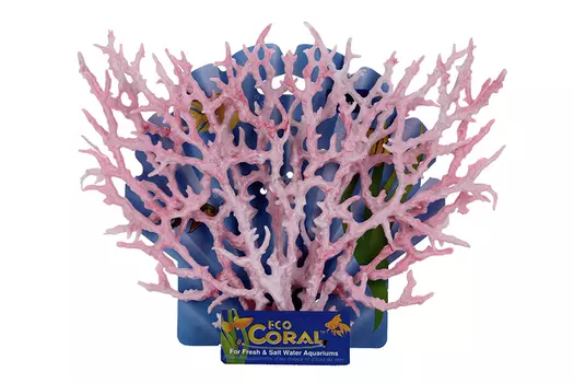 Коралл пластиковый большой 24,5х4х19 см розовый