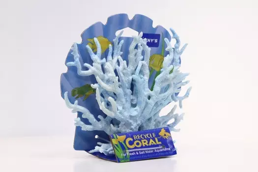 Коралл пластиковый малый 17 х 6 х 13 см, голубой