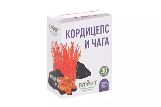 Кордицепс и чага, 30 шт, капсулы