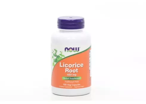 Корень Солодки NOW 450 мг, 100 шт, капсулы