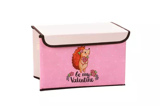 Короб д/хранения с крышкой ежик 39х25х25 см