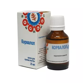 Корвалол, 25 мл, капли для приема внутрь коробка Кировская ФФ