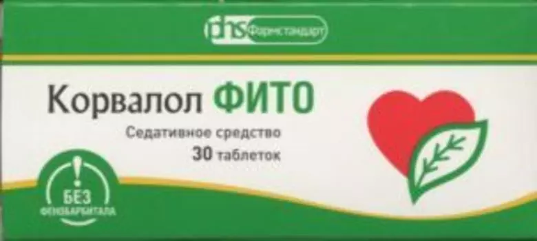 Корвалол Фито 1.16 мг+28 мг+16.4 мг, 30 шт, таблетки