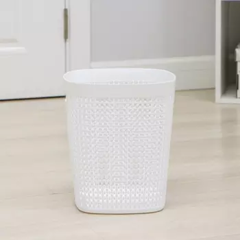 Корзина д/бумаг IDEA Пирула цвет белый 10 л