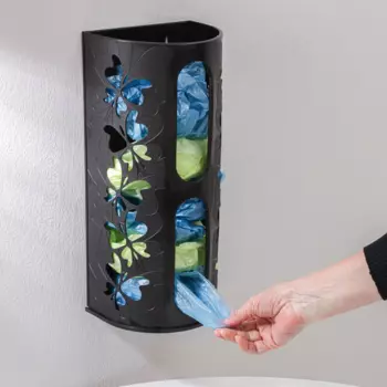 Корзина д/пакетов BEROSSI Fly 16,8х13,3х37,5 см цвет черный