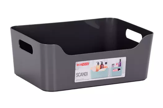 Корзинка Scandi универсальная 270х190х105 мм серая 4,6 л