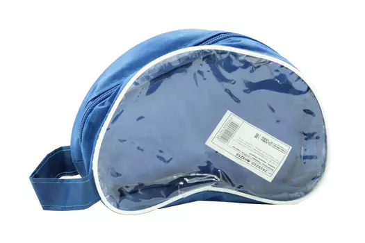 Косметичка на молнии с ручкой цвет синий