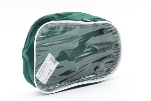 Косметичка на молнии с ручкой цвет зеленый