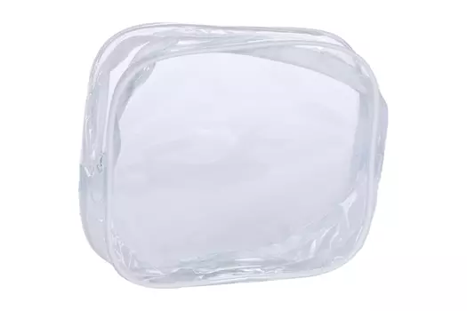 Косметичка ПВХ, отдел на молнии, цвет белый 1