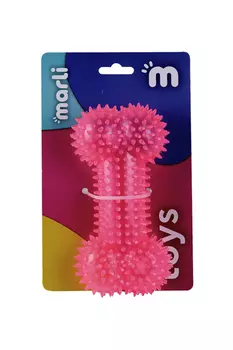 Кость с шипами Marli 16 см из термопластичной резины с пищалкой