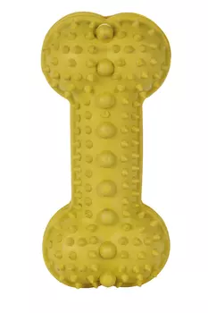 Косточка Чистый котик д/собак под лакомства 18 см желтый